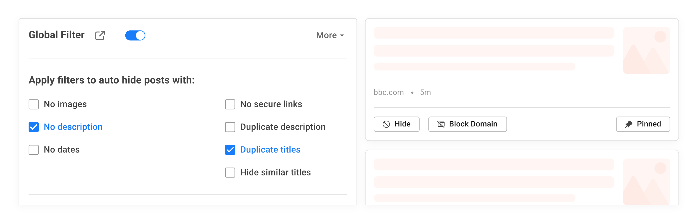 RSS Feed Filters & Keywords